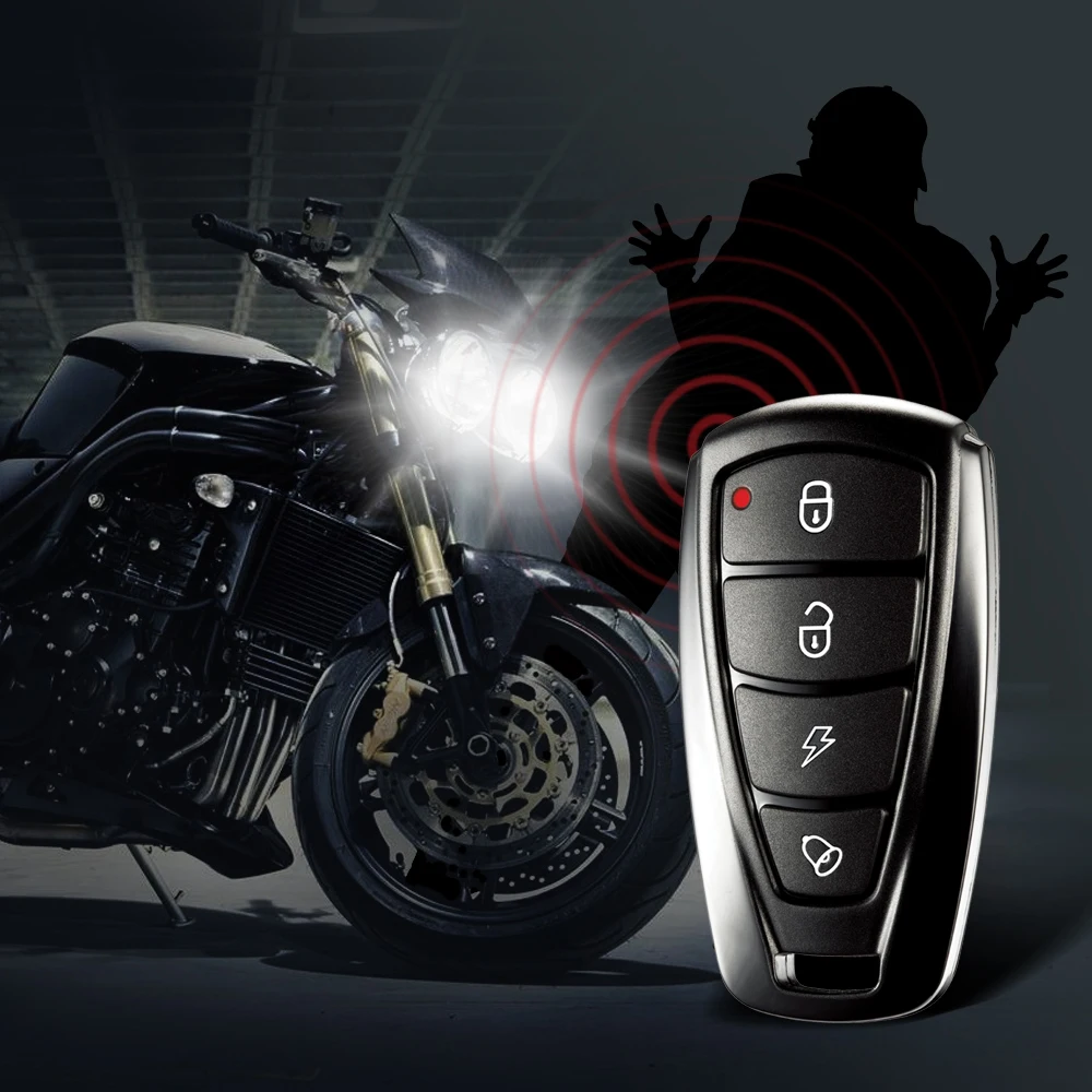 Steelmate 986F 1 Way Motorcycle Alarm System Engine Immobilization Remote Start with Two Transmitter | Автомобили и мотоциклы