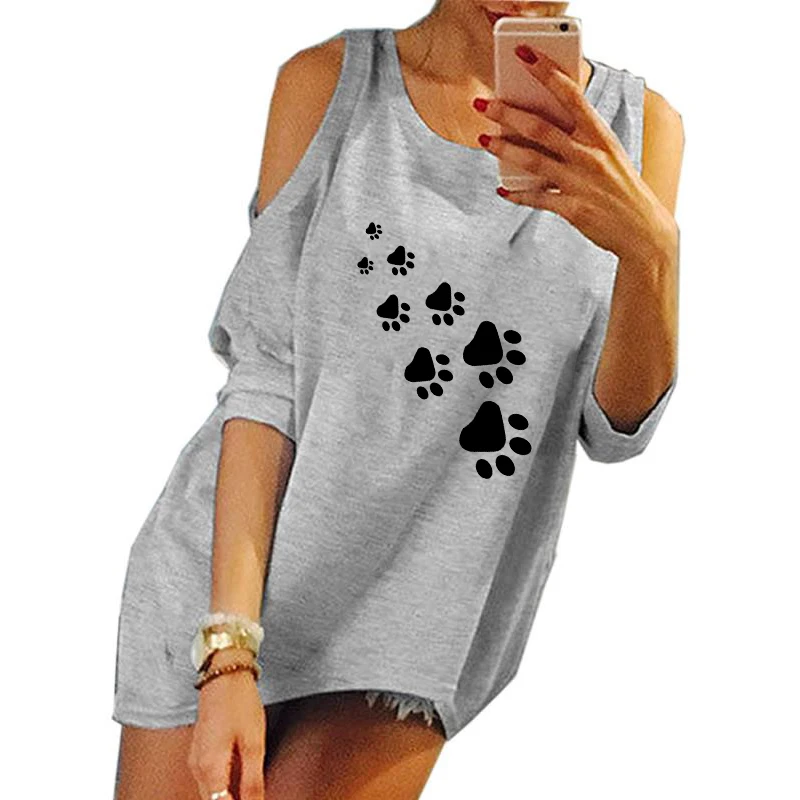 Женская футболка с открытыми плечами осенняя в стиле Харадзюку 2019 | одежда