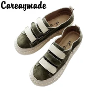 careaymade new style soft bottom womens shoes genuine leather casual shoes original handmade single shoes3 colors
