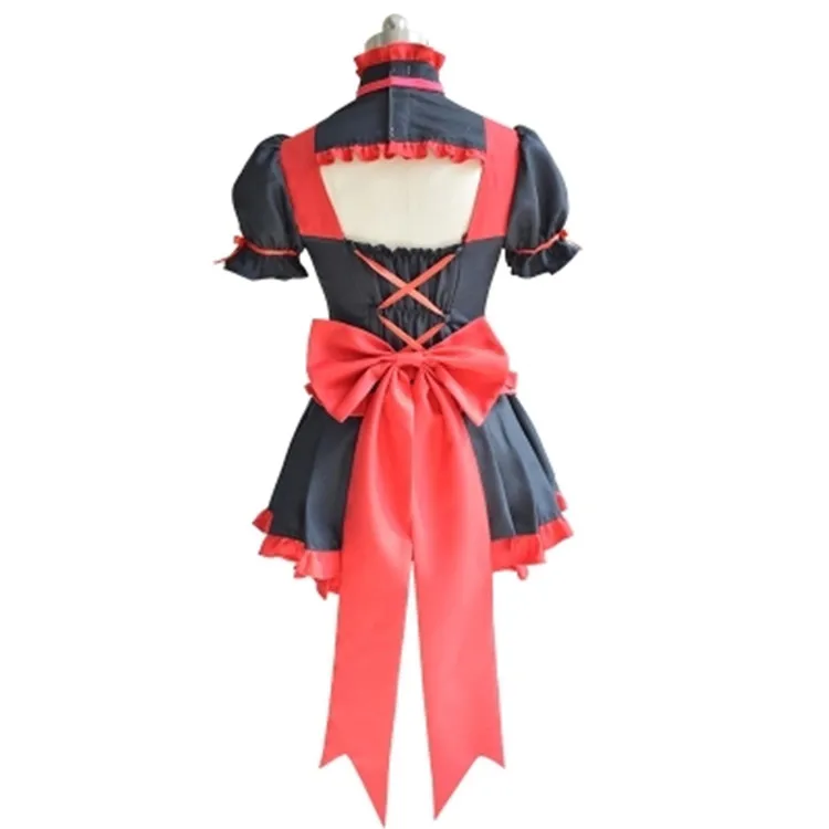 Платье с коротким рукавом юбкой и топом в стиле аниме |