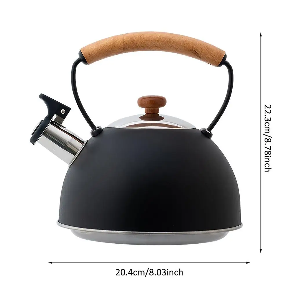 

2.5L Whistling Kettle For Gas Stove Chaleira Bouilloire Stainless Steel Whistle Tea Kettle Water Bottle With Handle Tea Pot