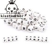kissteether 12mm 20pc silicone letter beads alphabet letter beads food grade silicone beads diy teething necklace nursing beads