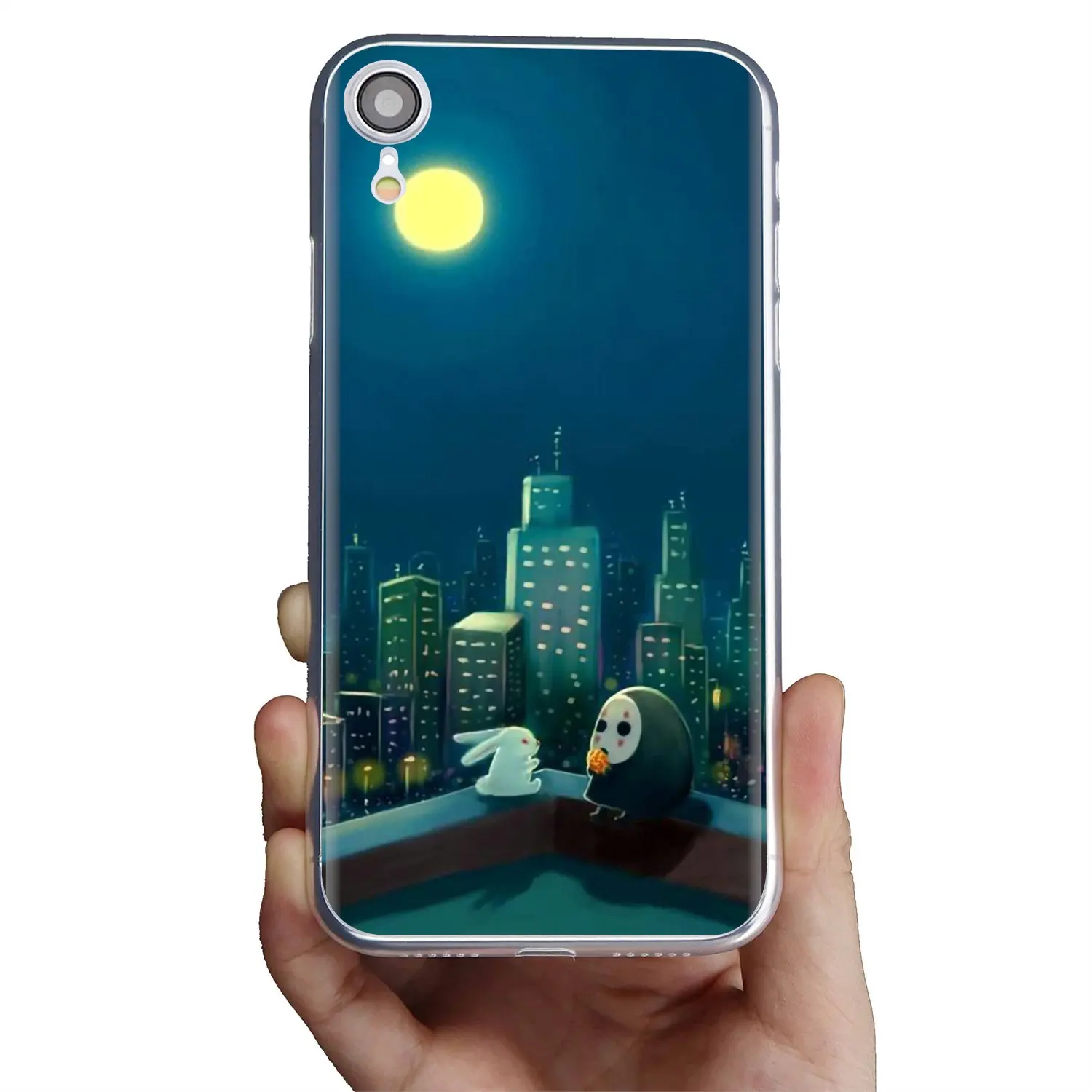 Модный силиконовый чехол для телефона с милым рисунком Тоторо из мультфильма