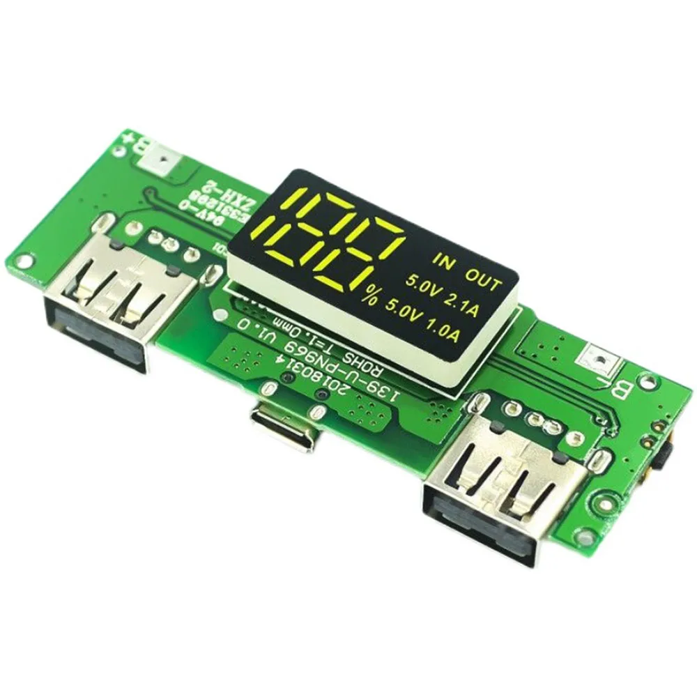 Зарядный Модуль Taidacent для аккумулятора 18650 5 В а 2 А 1 USB-модуль быстрой зарядки