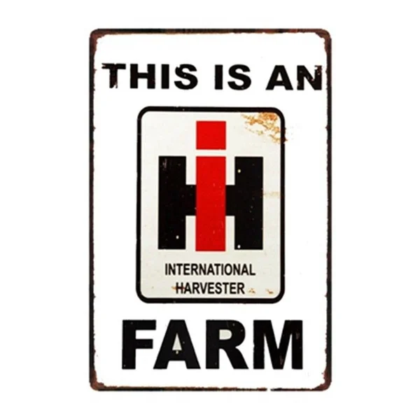

Metal Tin Sign This Is a Harvester Farm Bar Pub Home Vintage Retro Poster Cafe