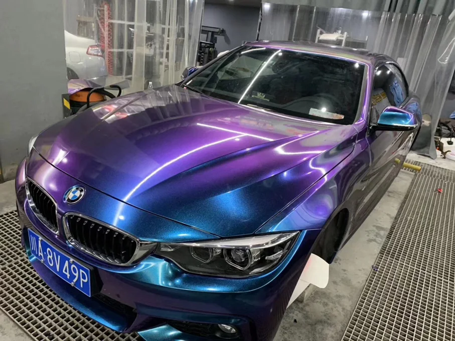 Премиум Глянцевая самодельная пленка для кузова автомобиля жемчуг Хамелеон