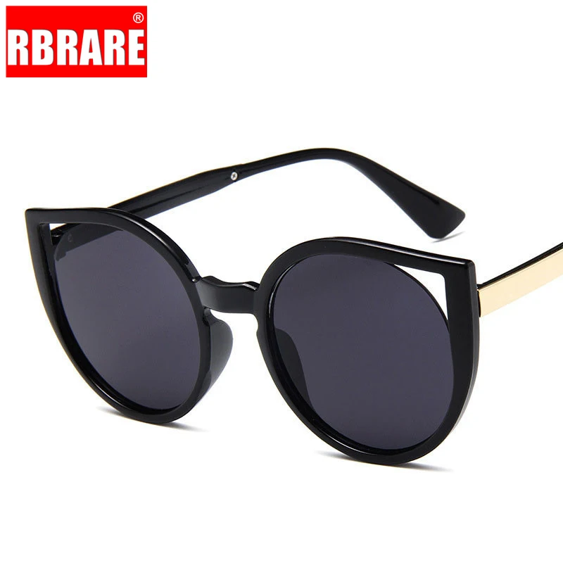 Фото RBRARE 2021 винтажные классические солнцезащитные очки кошачий глаз Женские для