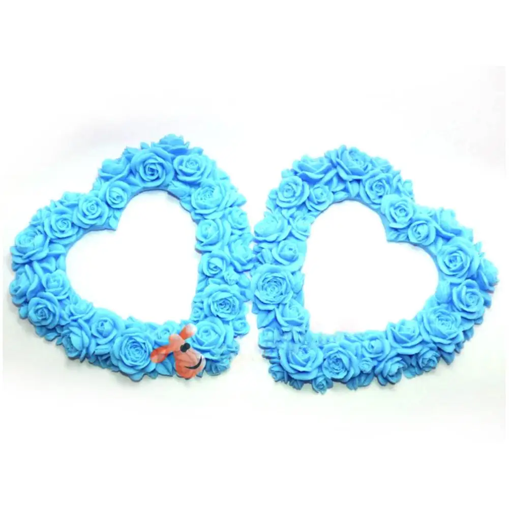 Силиконовая форма в форме сердца для мыла сделай сам инструменты выпечки торта