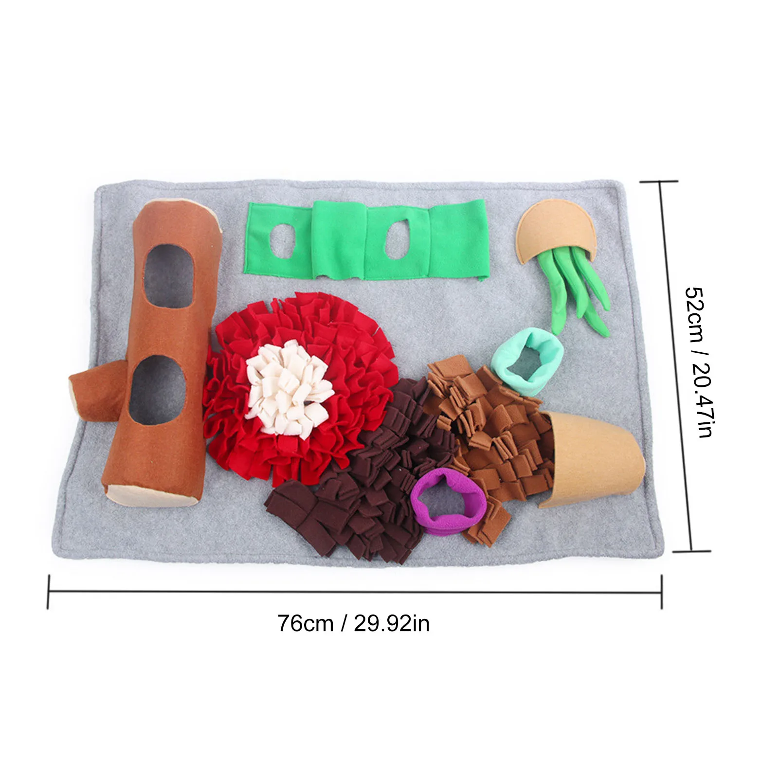 

Pet Snuffle Mat Dog Slow Feeding Mat Washable Cotton Smell Training Puzzle Toy Pet Dog Stress Relief Sniffing Nosework Blanket