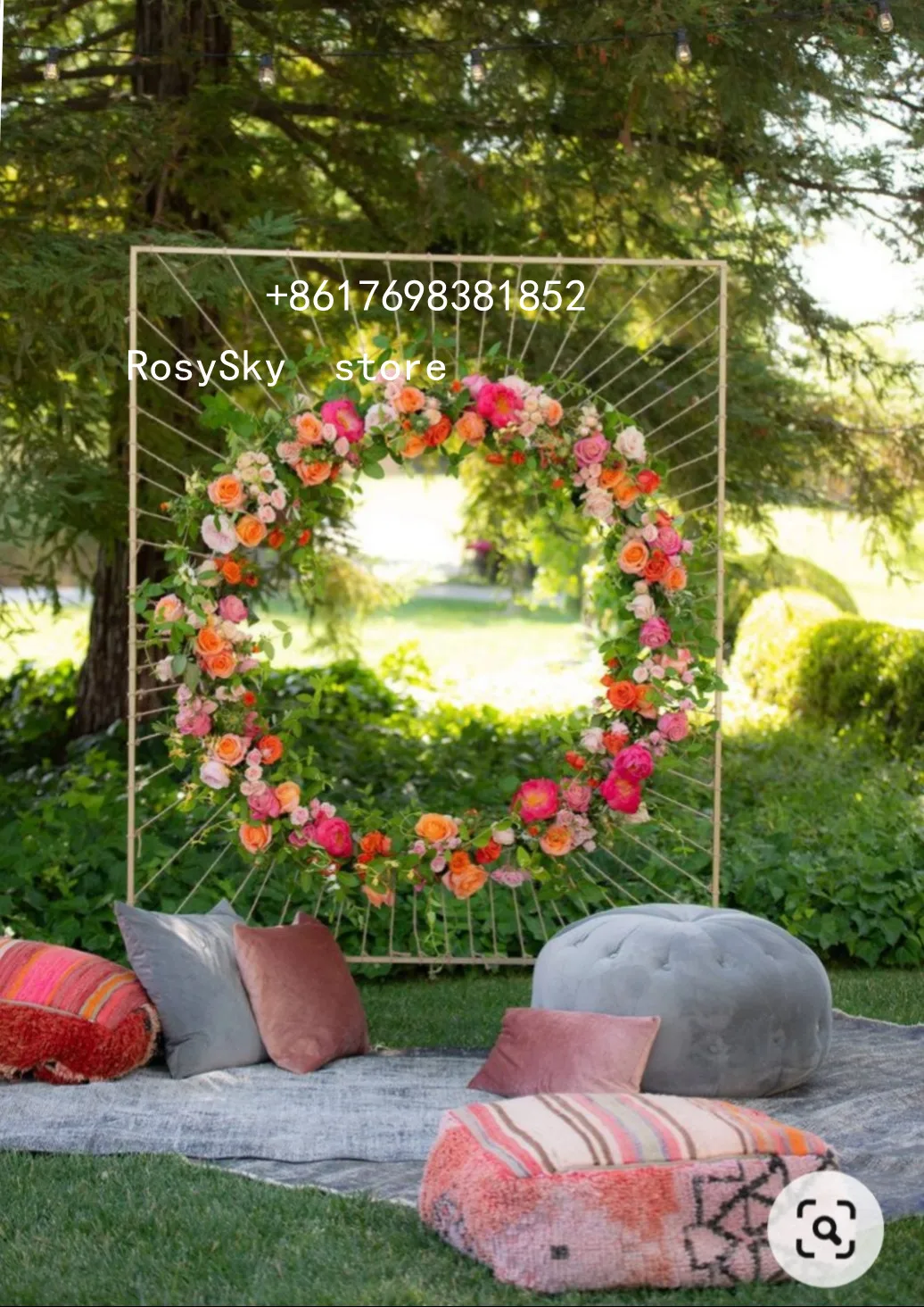

Фон для свадебной фотосъемки открытый свадебный Декор металлическая подставка для цветов при поддержке цветы