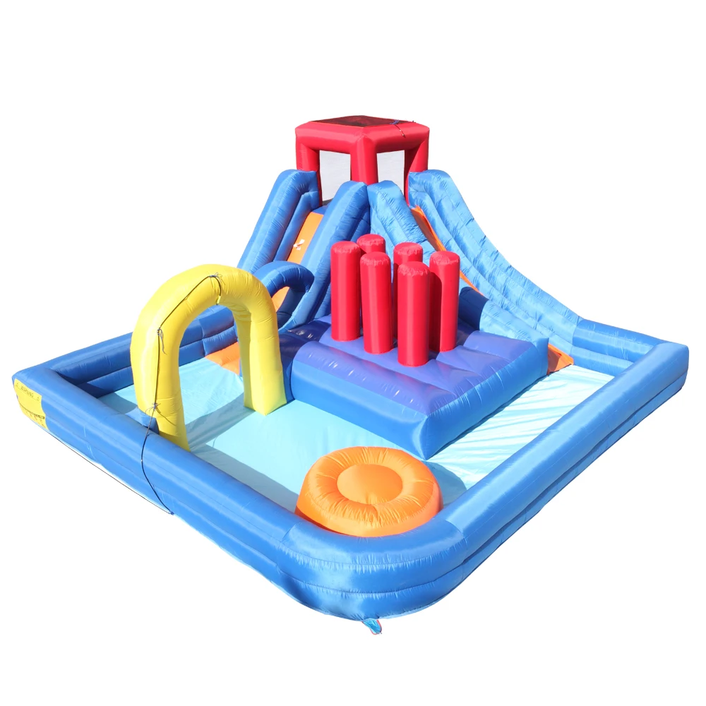 

With Blower Water Slide Backyard Water Park Splash Pool Jumping Castle for Outdoor Water Slides Inflatable Water Park