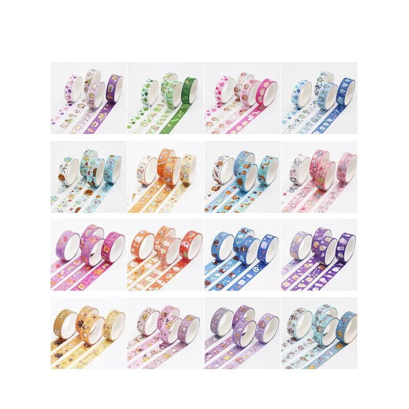 

W&G Cute Washi Tape Stickers 4pcs/box Gift Box Hand Account Sticker Color Stationery Tape And Paper Decoration Material Sticker