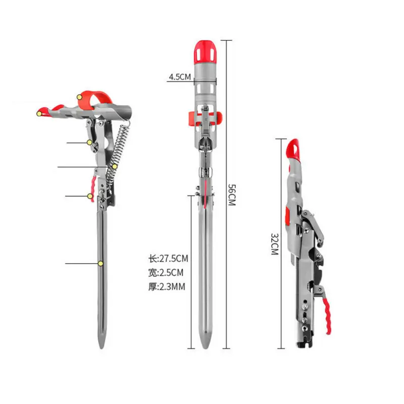 Автоматический регулируемый держатель для удочки из нержавеющей стали с