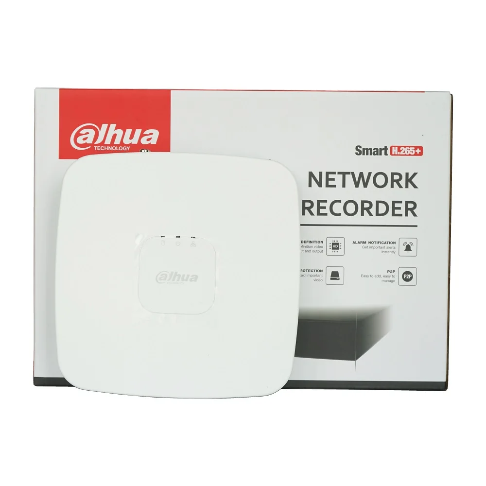 Сетевой видеорегистратор Dahua 4K H.265 с питанием по Ethernet для IP камеры сетевой