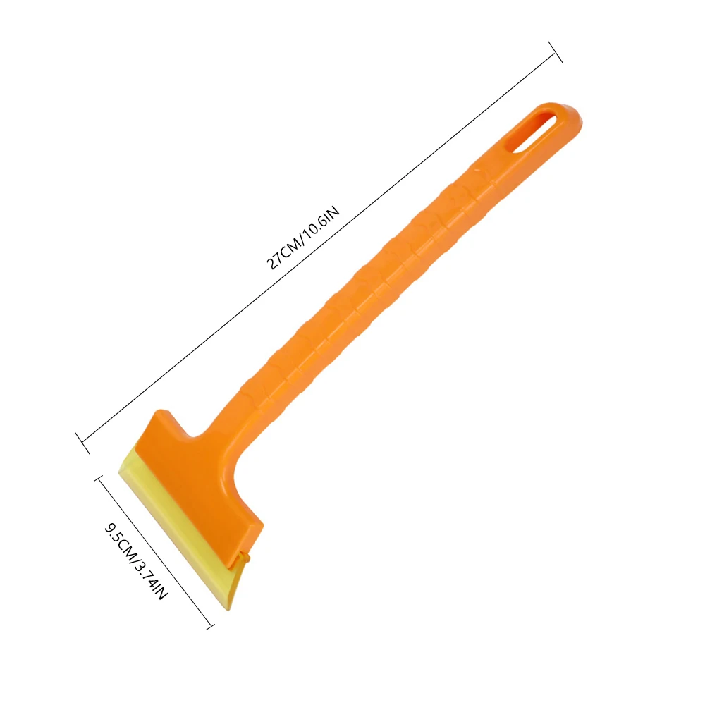 Скребок для льда с длинной ручкой резиновый Снежный скребок окон ракель воды в