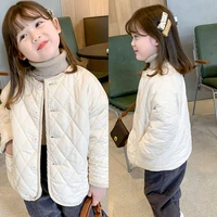 spring winter girl boys coat buttons jackets warm fur thicken clothing kids teenage toddler tops cotton home high quality 2021