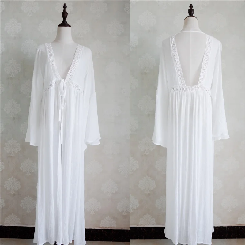 Туники для пляжа купальник накидка женский длинный кафтан Пляжная пляжное парео