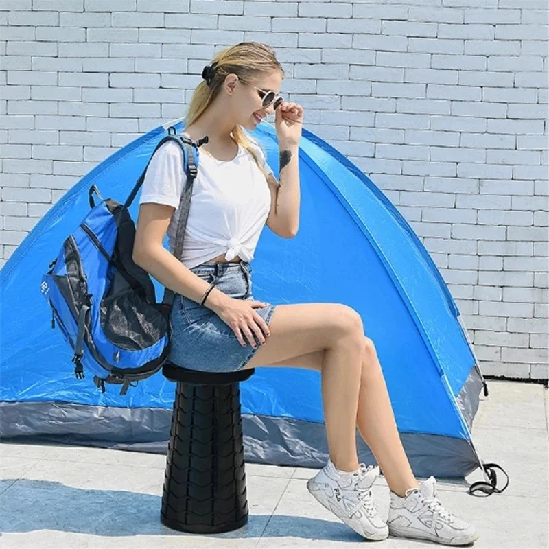 

Outdoor Furniture Retractable Stool Chairs Portable Stool Lounge Folding Chair Camping Stool Foldable Convenient Fishing Chair