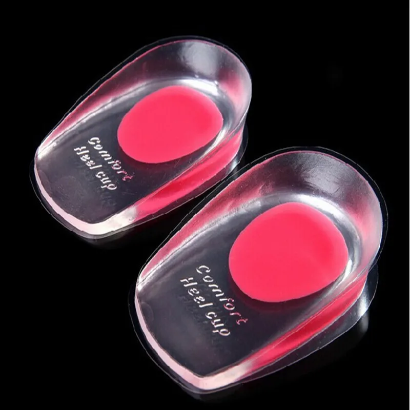 Women's Silicone Gel Heel Cups Heel Seats Foot Orthotic Cushions Insoles Plantar Fasciitis Heel Spurs Heel Pain Foot Care Pad