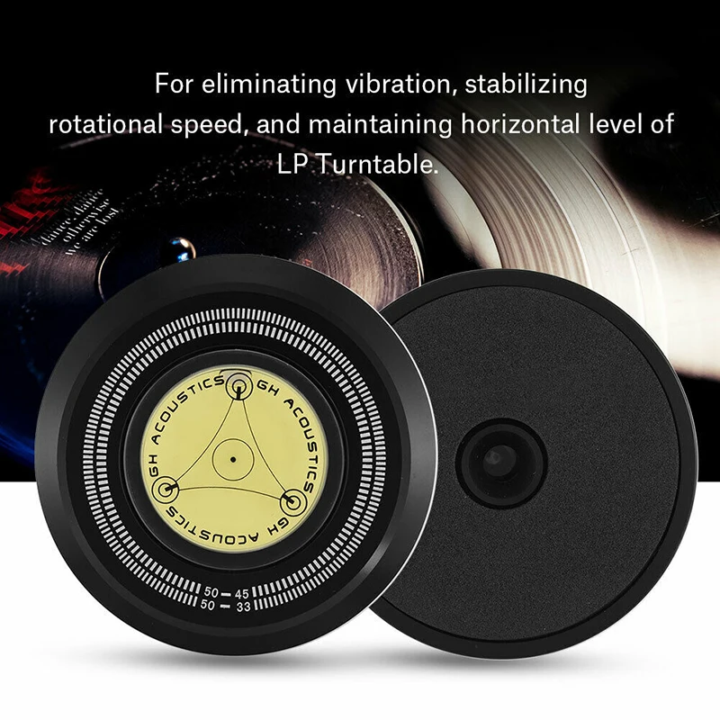 

1 Pcs LP Vinyl Clamp Player Record Disc Stabilizer Turntable 50Hz Black Universal Player Disc Stabilizer Accessories