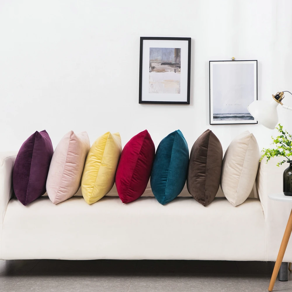 Новинка супермягкий Бархатный Чехол для диванной подушки 40x4 0/45x4 5/40x6 0/50x5 0/55x5 5/60x60