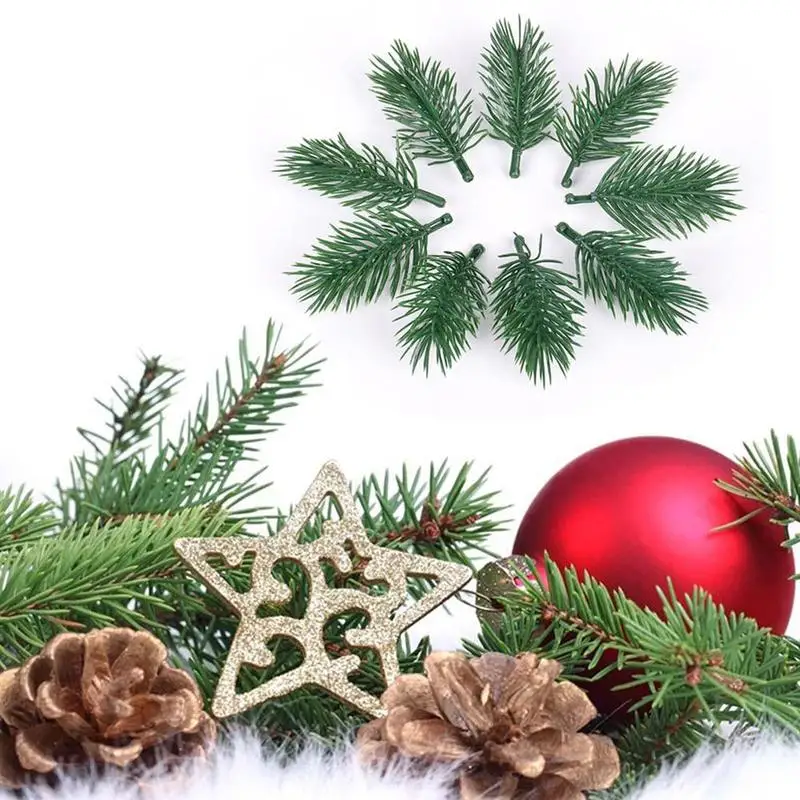 10 шт. с сосновыми иголками искусственные растения цветок ветви для