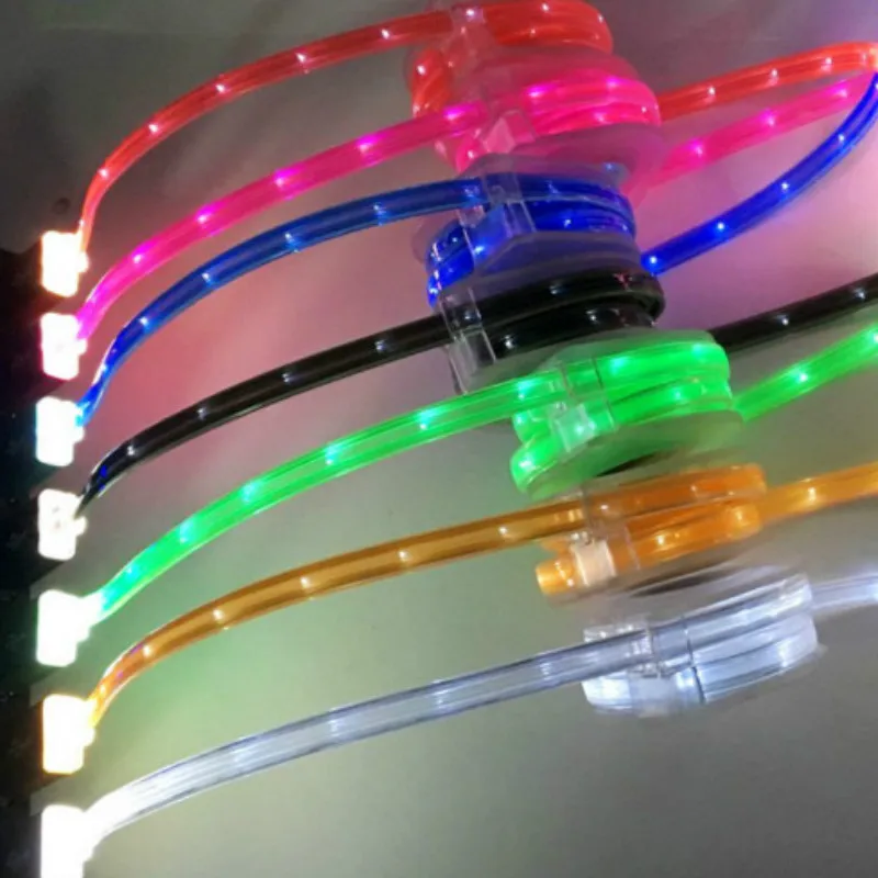 Новые светящиеся светодиодные осветительные Быстрая зарядка Магнитный Кабель с