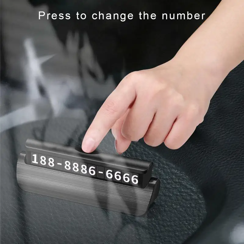 Автомобильная карточка с номером телефона временная парковочная карта