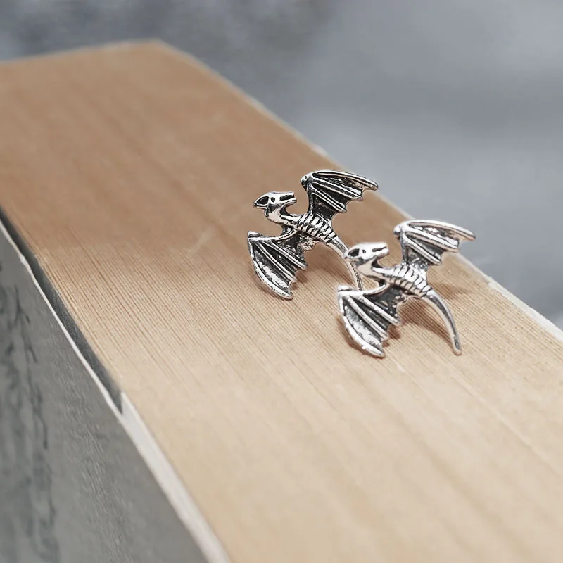 

Retro Silver Color Dragon Earrings Men's Women's Earrings Punk Animal Earrings Casual Jewelry Gifts