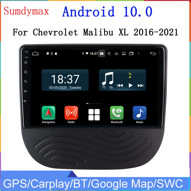 

9-дюймовый 8-ядерный Android 10 автомобильный радиоприемник для chevrolet MALIBU 2017-2018, автомобильный мультимедийный плеер, аудио, gps-навигация, DSP Carplay, ...