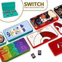 for nintendo switch game card case 24 in 1 shockproof hard shell magnetic storage box ns switch oled game memory sd card box