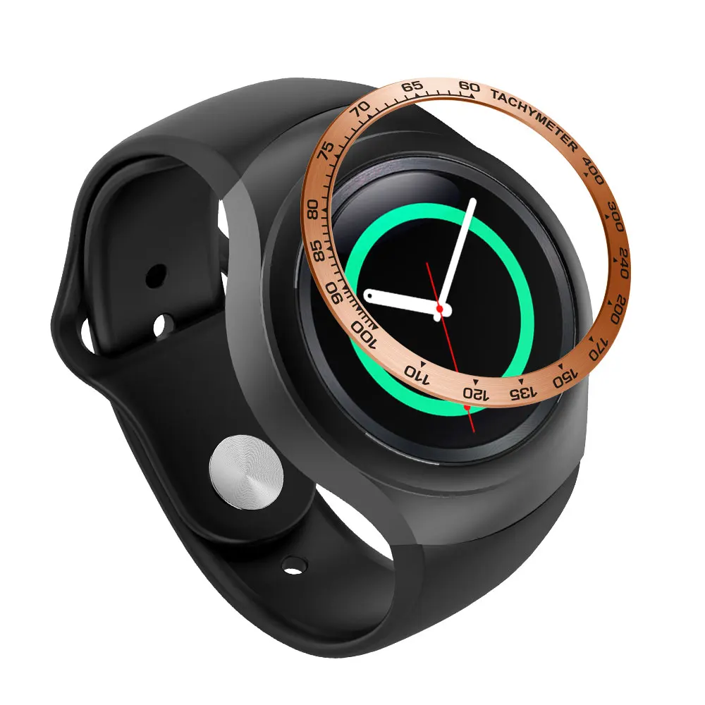 Color F2 Кольцо для samsung Galaxy Watch 42 мм Ringke циферблат Рамка Стиль рамка чехол Защита для samsung gear S2 SM-R720 R720 чехол s - Цвет: Color F2