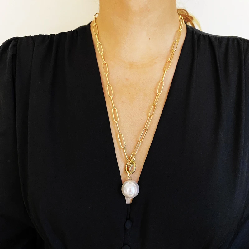 

Hip Hop Accessories Cuban Link Chain Necklace Unisex Jewelry Cool Design Iced Out Pendant Necklace Punk Friend Birthday Gift