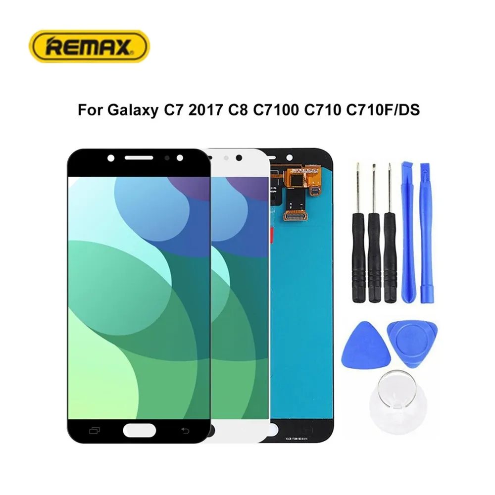 Внешнее Переднее стекло ЖК сенсорный экран дигитайзер Замена для Samsung Galaxy C8 C7 2017