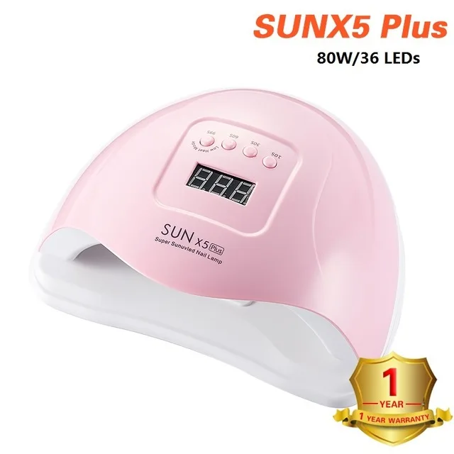 sunX5 plus Лампа для ногтей 120 Вт УФ светодиодный Сушилка для ногтей для отверждения гелей лак с умным сенсором маникюрное оборудование для маникюра и салонов маникюра Новинка - Цвет: sunX5 plus