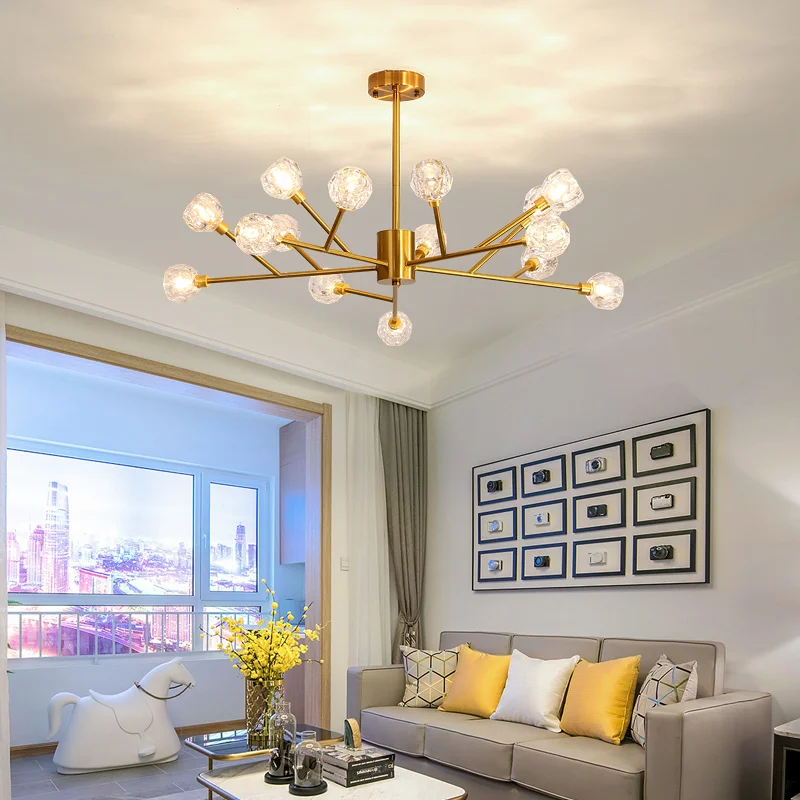 Хрустальная люстра с 9/12/2019 кристаллами из железа 15/18 золота 110 В и 220 современная