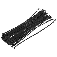 uxcell nylon cable ties 14 inch self locking zip ties 0 14 inch width black 150pcs