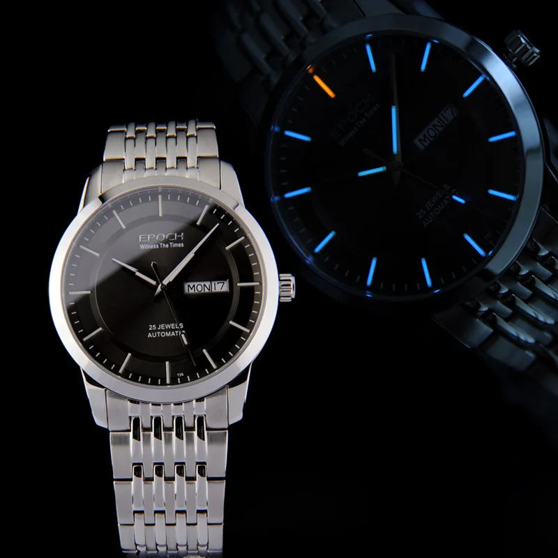 Мужские наручные часы с Тритием автоматические мужские водонепроницаемые