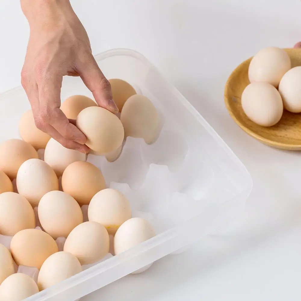 Однослойная коробка для хранения яиц с крышкой 34 сетки бытовой контейнер