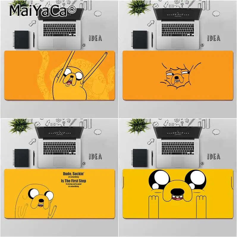 

Maiyaca высокое качество Jake the Dog Adventure Time игровой коврик для мыши для ноутбука Бесплатная доставка большой коврик для мыши Коврик для клавиатур...