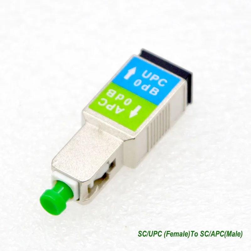 1 шт. Новый оптоволоконный коннектор аттенюатора 0dB SC/APC Female-SC/UPC Male SM-9/125 оптовая
