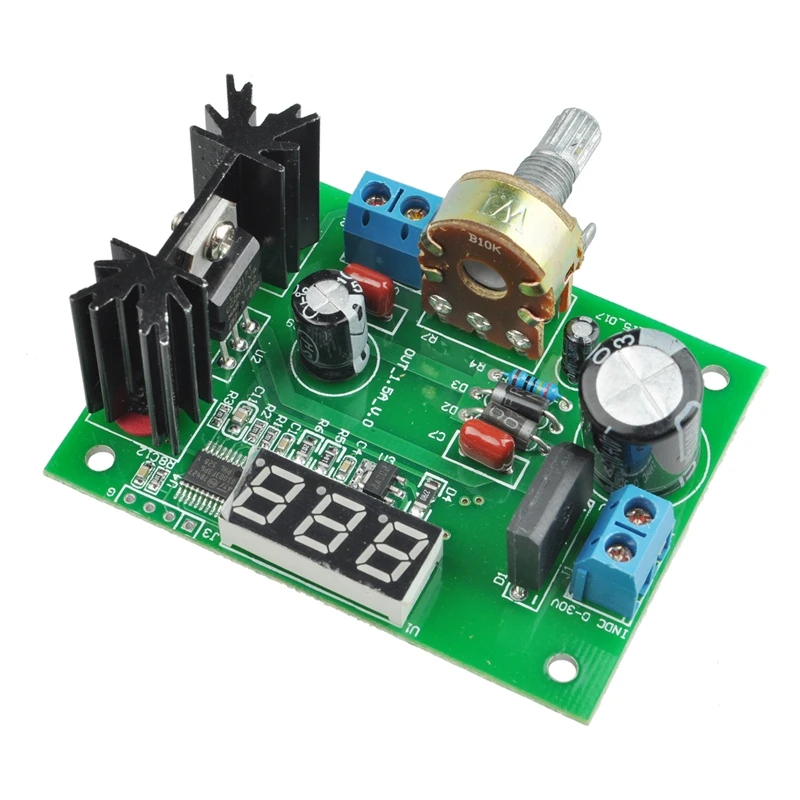 LM317 регулируемый регулятор напряжения понижающий модуль питания с светодиодный
