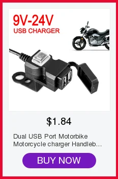 Мотоцикл usb зарядное устройство адаптер питания 12-24 В 3.1A двойной USB разъем зарядное устройство для автомобиля Мотоцикл Грузовик ATV универсальные аксессуары
