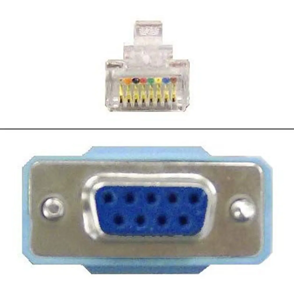 Кабель-переходник для консоли Cisco RJ45 Cat5 Ethernet-порт Rs232 DB9 COM последовательные