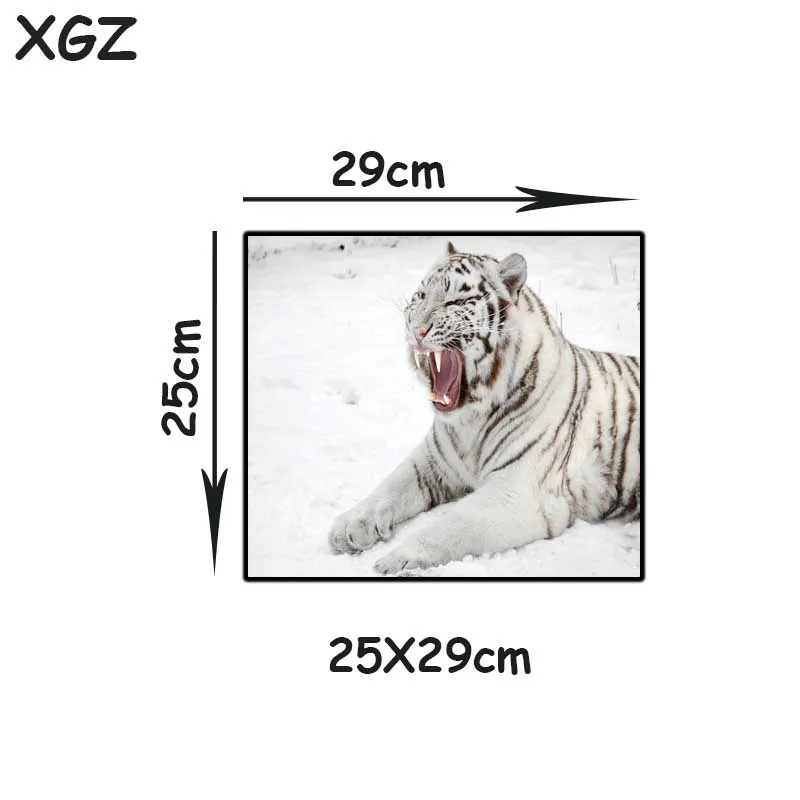 XGZ животные Сибирский тигр ревущий HD на заказ большой коврик для мыши черный