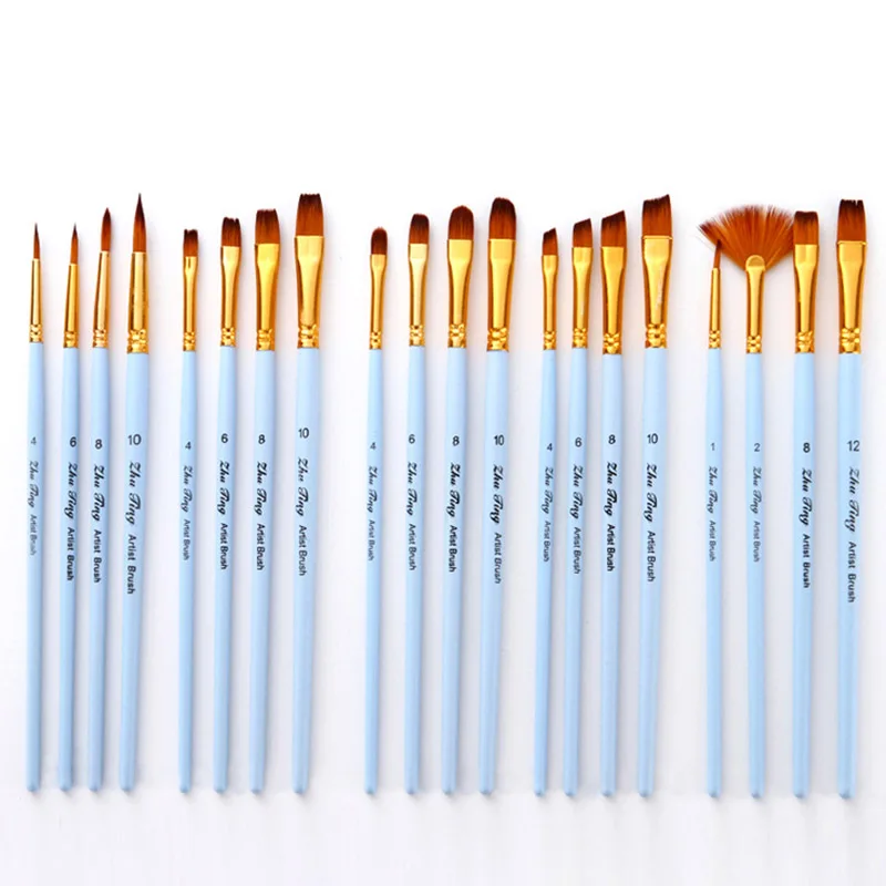 Кисть нейлоновая для рисования кисти живописи маслом 4 шт./компл. товары