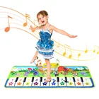 100x36 см детский коврик музыкальный ковер музыкальный коврик для пианино и 8 инструментов тональные Ранние развивающие игрушки для детей игрушки-пианино подарок