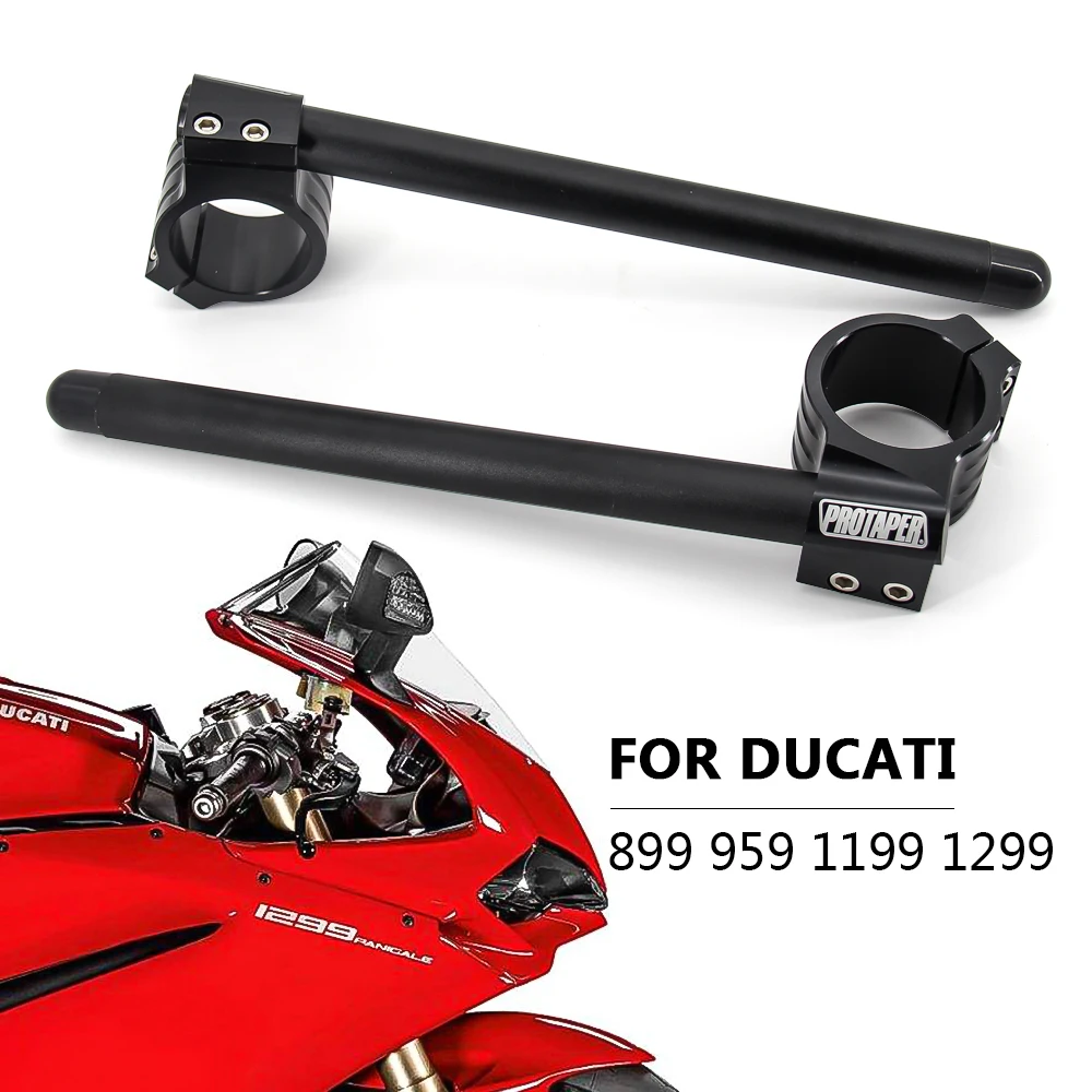 Универсальный Гоночный Регулируемый ЧПУ для Ducati 899 959 1199 1299 клип на Ons вилка Руль