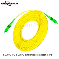 scapcftth fiber optic patch cord scapc scapc sm sx 3 0mm g652d fiber optic patch cord 10pcspackage