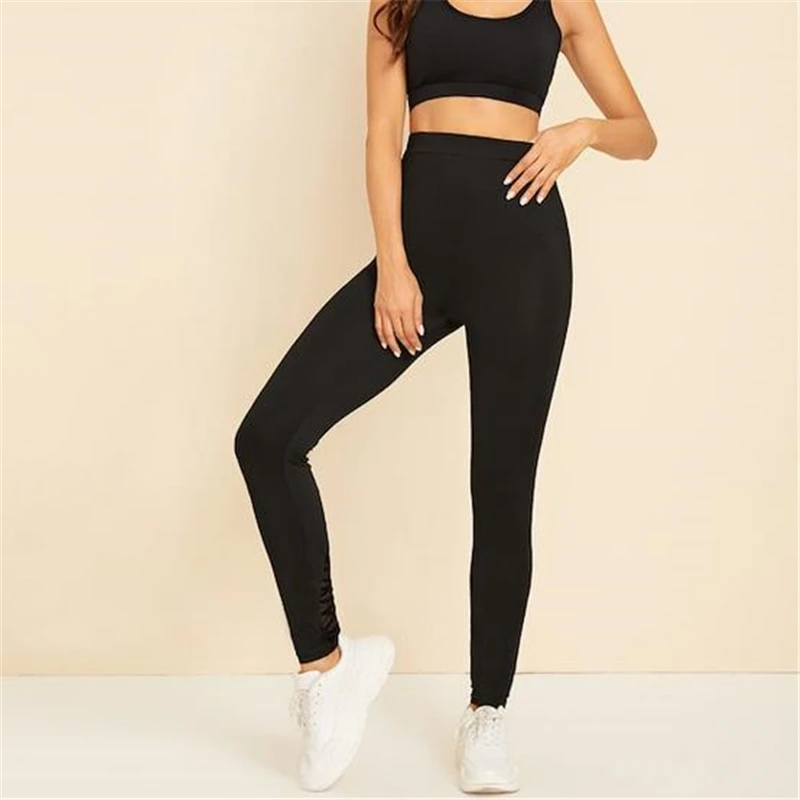 Женские Штаны Для Йоги спортивные бесшовные брюки с высокой талией Леггинсы пуш